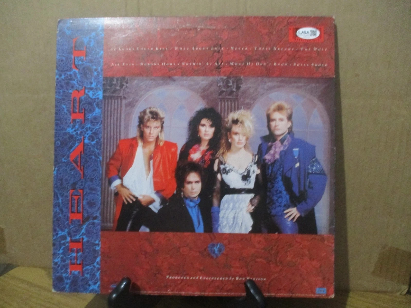 HEART JSA CERTIFIED AUTHENTIC AUTOGRAPHED/SIGNED HEART ALBUM ANN & NANCY WILSON