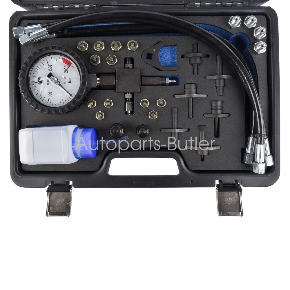 Common Rail System Tester Kit Includes Fuel Pressure Gauge& Injection Pipe Blank