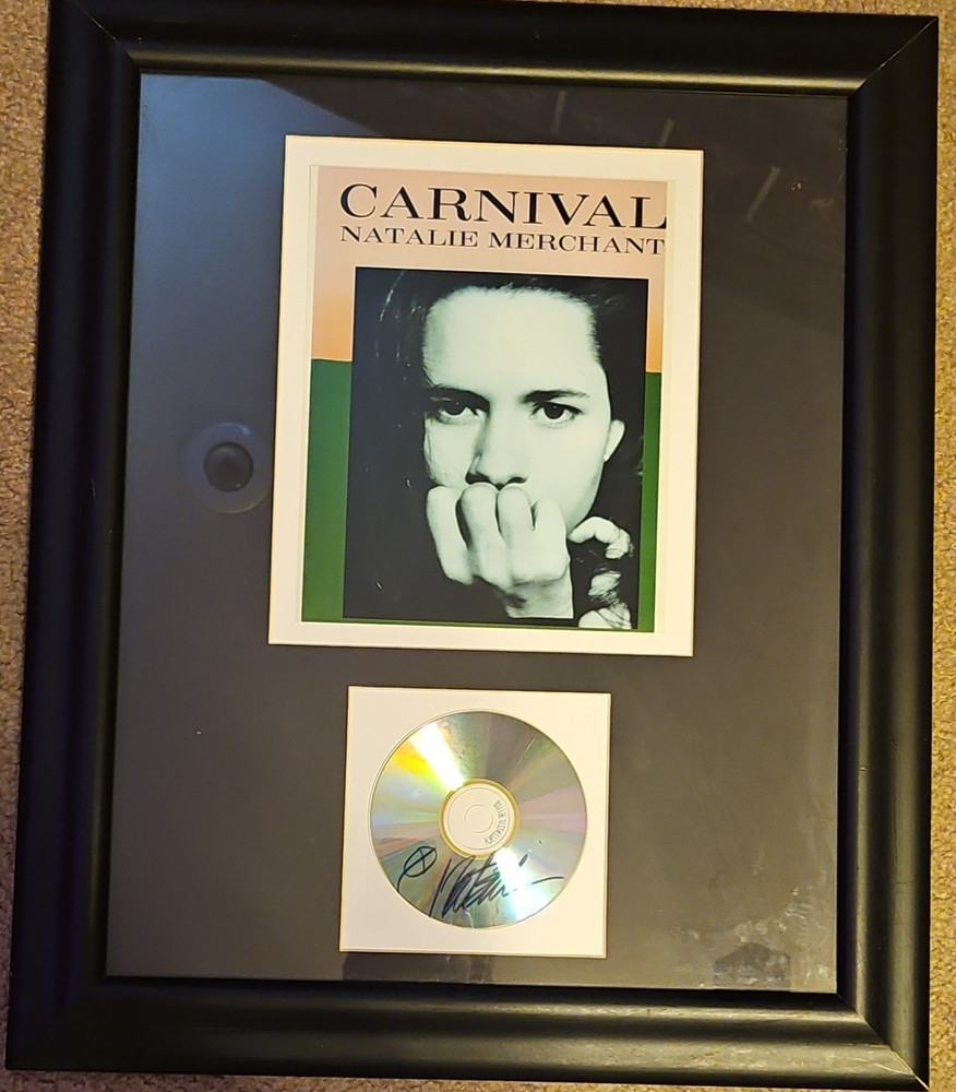 Natalie Merchant Signed Carnival CD Framed w/ Authentication