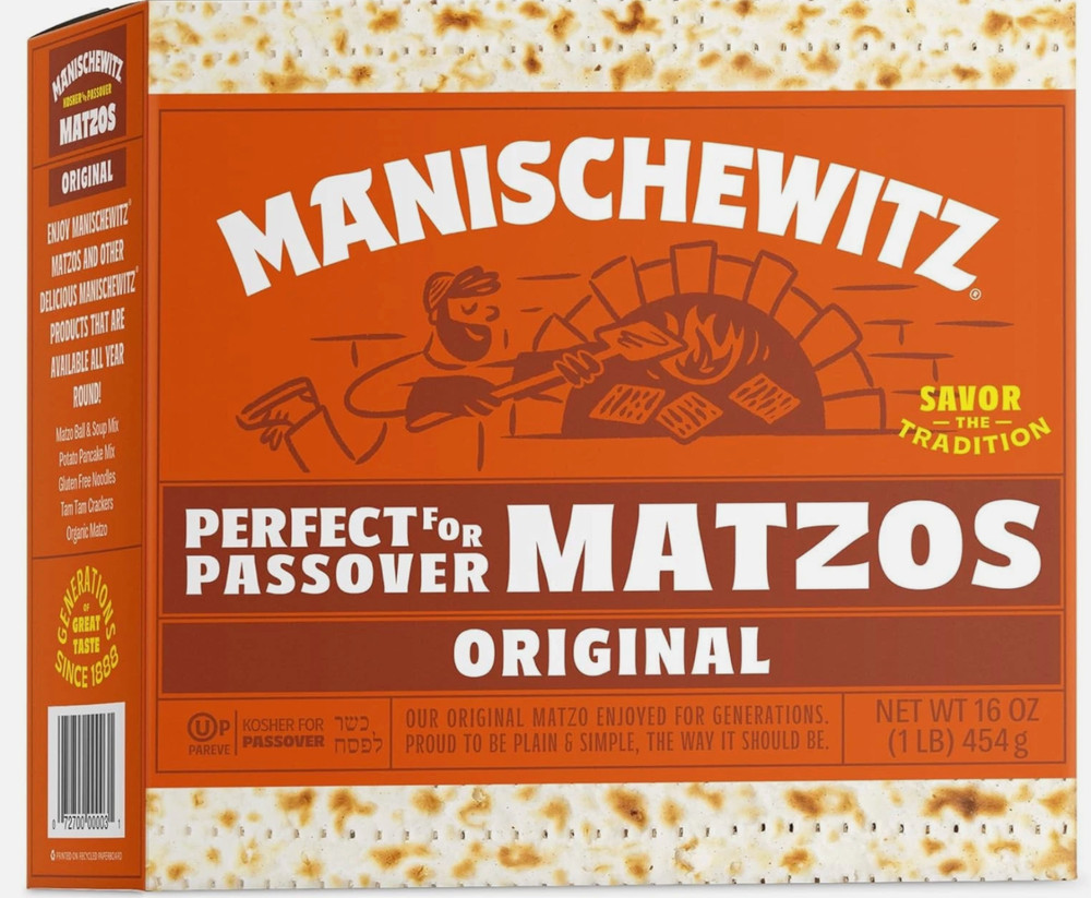 Manischewitz Passover Matzos Original 1 Pound (16oz) Box BB 03/29/27
