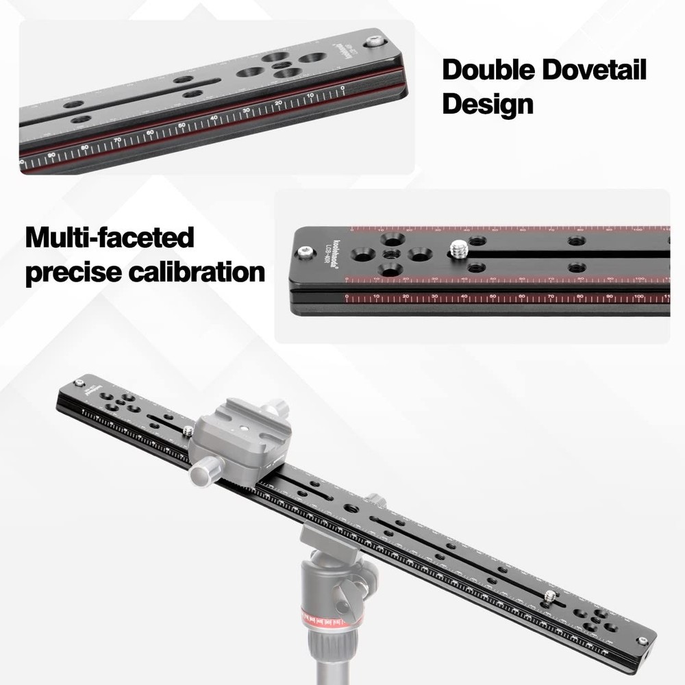 Koolehaoda 400mm Rail Plate Multi-Purpose Dual Rail Quick Release Plate