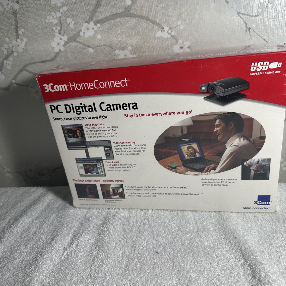 3COM HomeConnect Webcam PC Digital Camera Model 3718 NIB SEALED