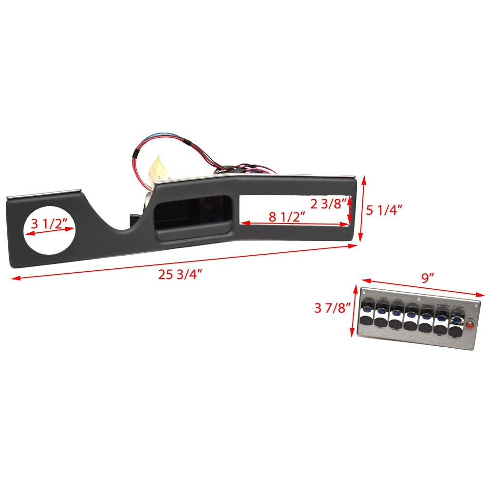 Sea Ray Boat Dash Panel Set 2254631 | Mercury Verado Gray (2PC)