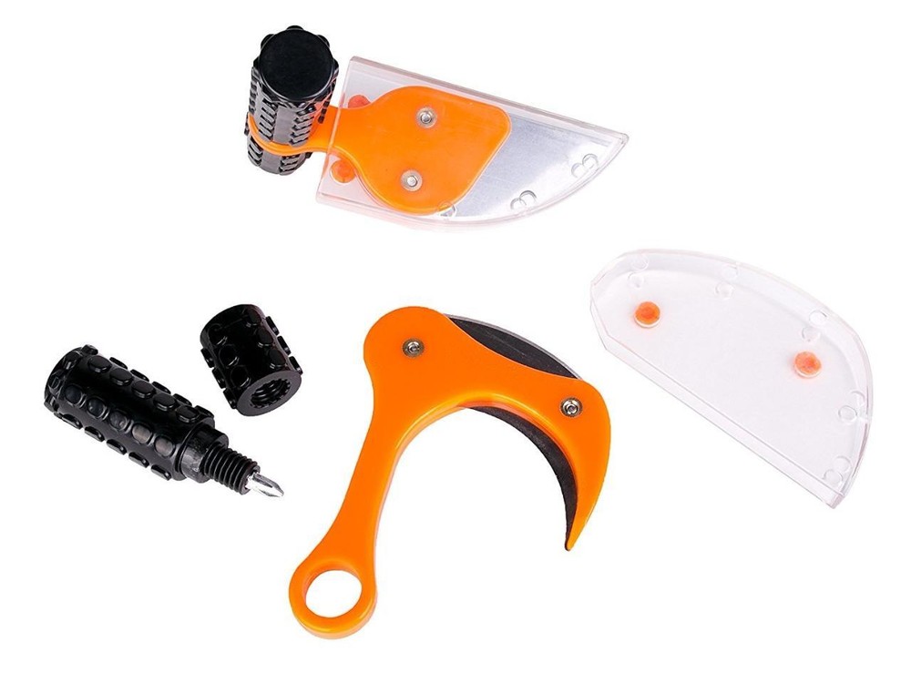 Raptorazor Orange Injection Molded Ultimate Field Dressing Knives Combo Set