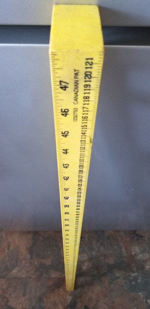 EMPIRE 330-48 48" POLYCAST LEVEL Has Inches & Centimeters - Yellow