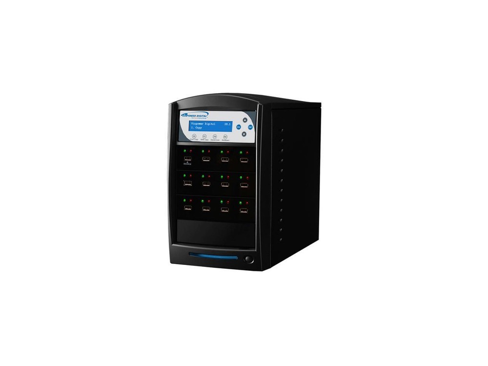 VINPOWER Black 1 to 11 128M Buffer Memory USBShark USB Flash Copy Tower Duplicat