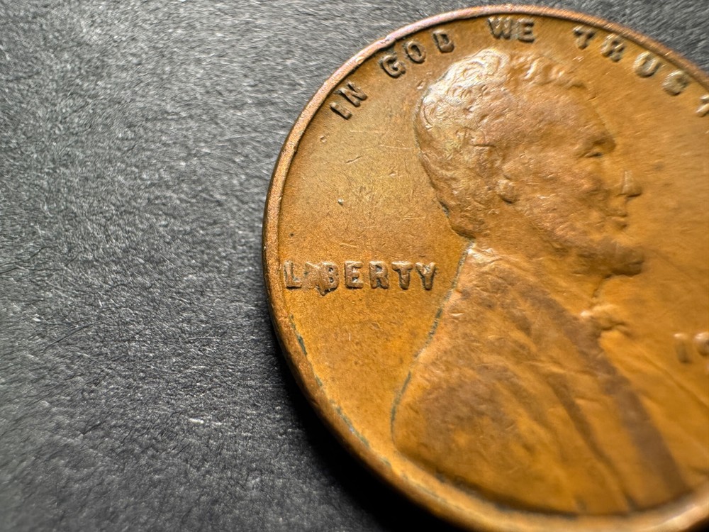 1939P Lincoln Wheat Penny LIB Error Coin