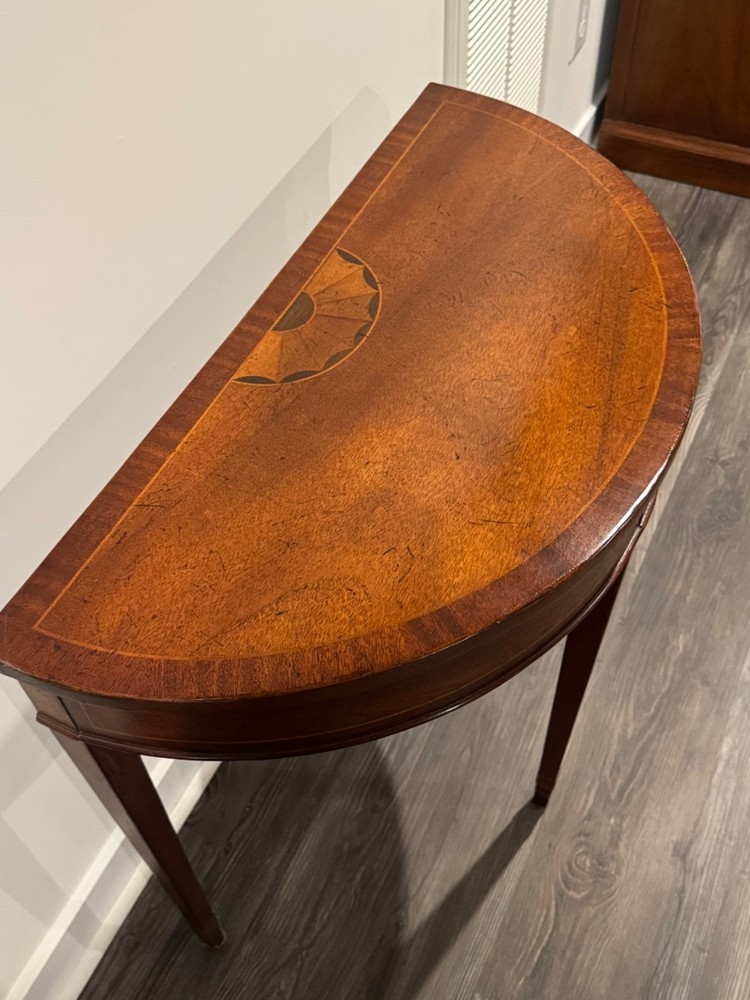 Baker Demilune Hall Table