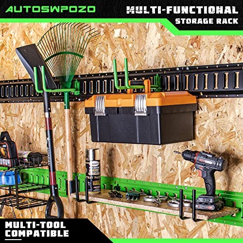 8-Pack E-Track Heavy Duty Shovel/Tool Hanger, E Track Hooks for Tools, 8 Pack