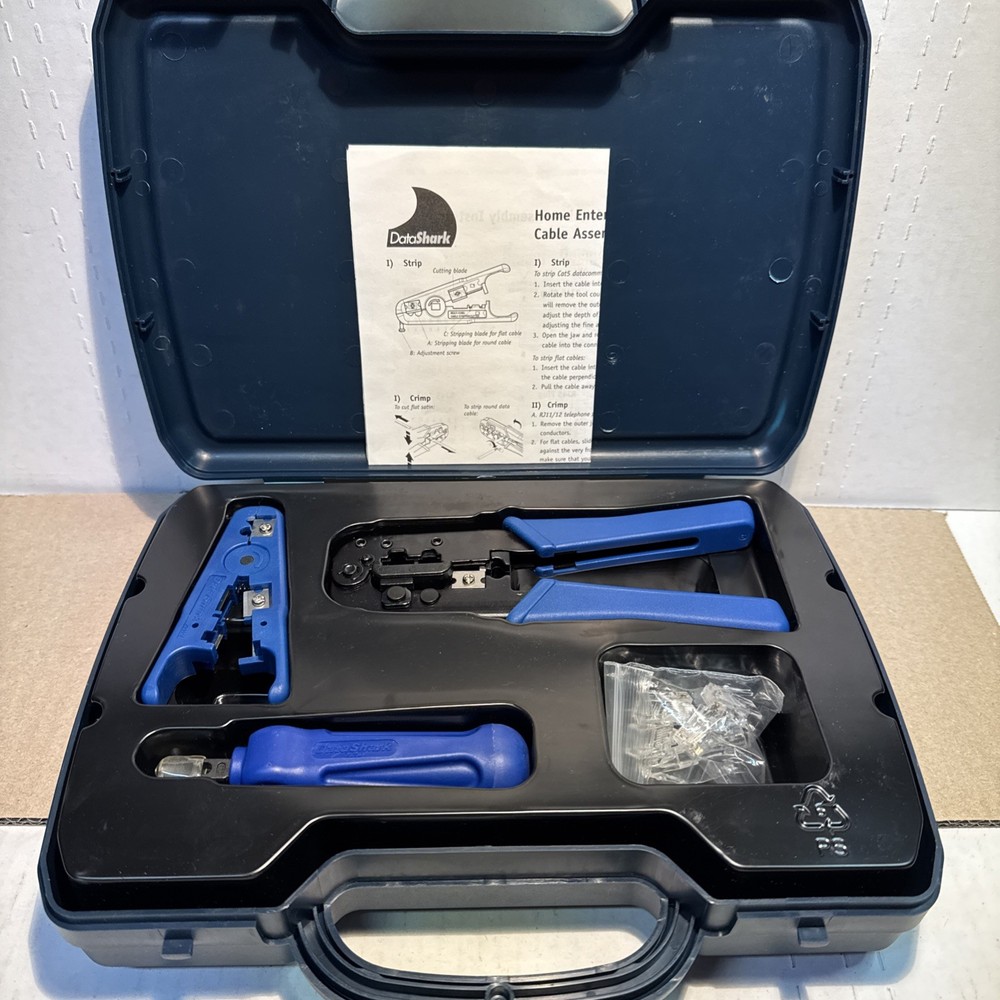 DataShark PA70007 Ethernet Network Tool Kit - Includes 10, RJ45 CAT5e connectors