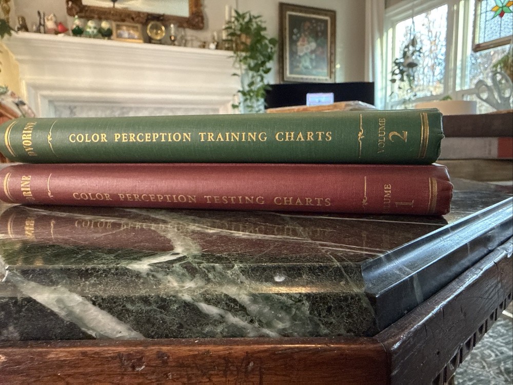 Vin Dvorine Color Perception Testing Training Charts 2 Volume Set Red Green 1944