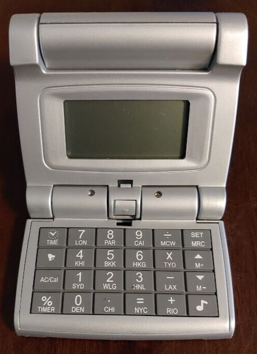 Digital Calendar Travel Alarm World Time Clock Calculator Multi-Function Device