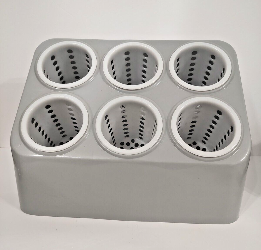 Vollrath 6 Compartment Restaurant Silverware Flatware Holder Utensil Holder