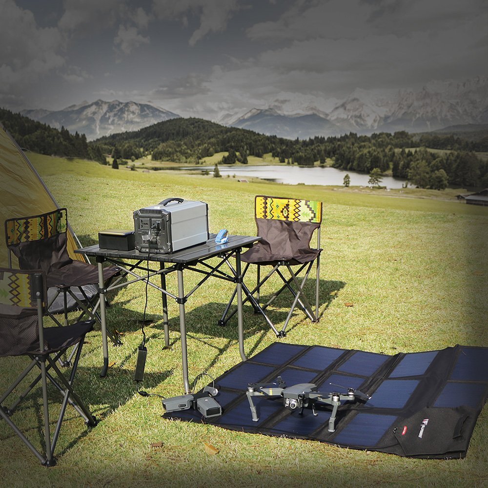 Allpowers 100W Mono Portable Solar Charger Foldable Solar Panel Kits Refurbished