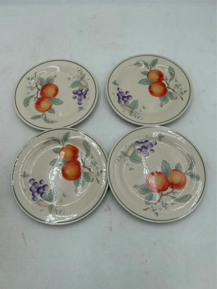4) LYNN'S   SALAD  PLATES     ORCHARD