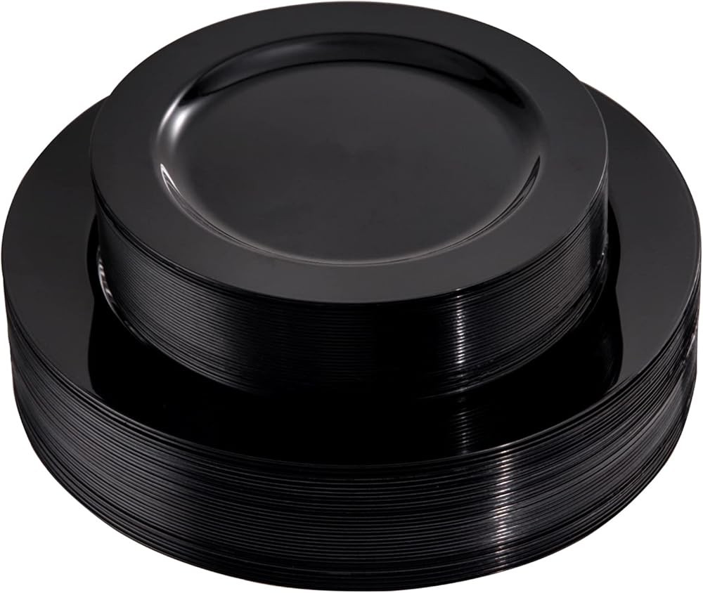 Bla Plastic Plates - Heavy Duty Bla Disposable Plates for 30