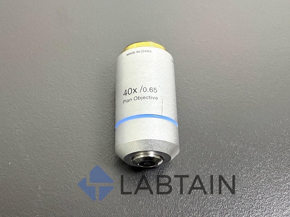 Olympus Microscope Objective – 40x / 0.65 / 0.17 – FN20 Plan Achromatic Lens