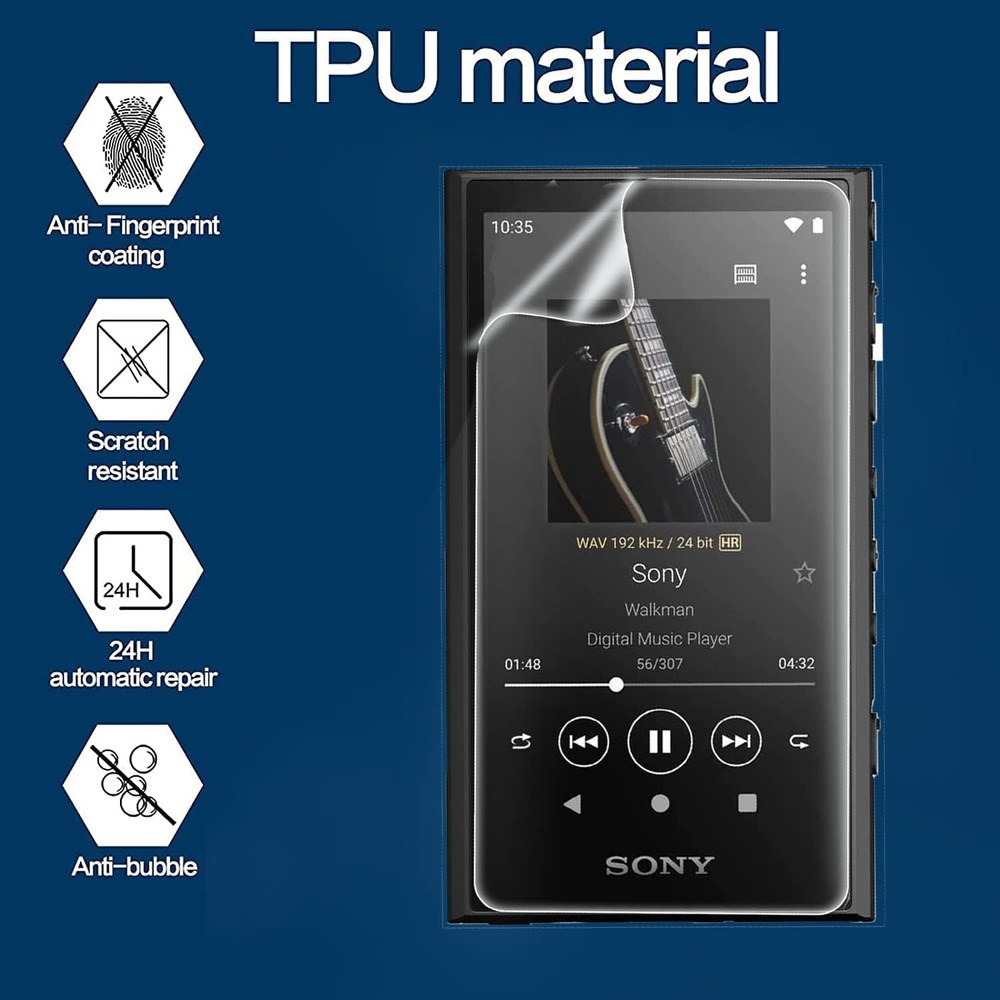 Compatible for Aimoonsa B27 MP3 Player Screen Protector, [6 Pack] Full Coverage