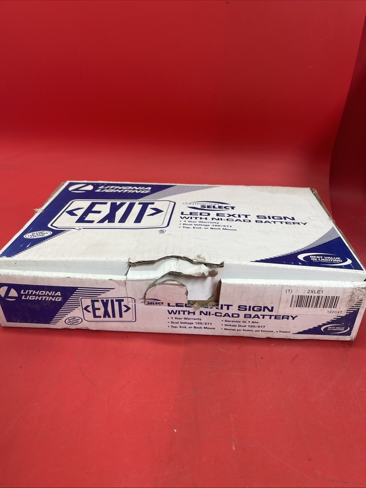 LITHONIA LIGHTING LED EXIT SIGN W/XTRA FACE PLATE