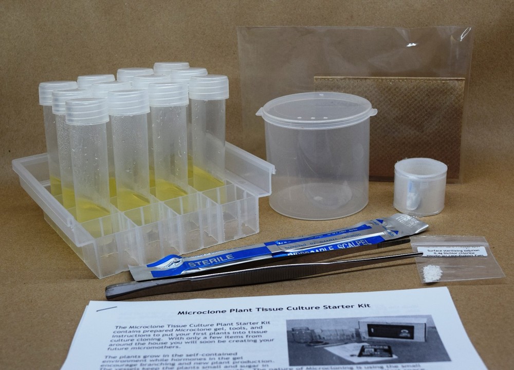 Tissue Culture Starter Kit 108 Microclone Tubes Most Plants Include Cannabis