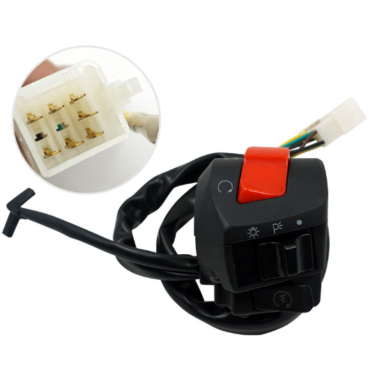 1Pair Motorcycle 22mm Handlebar Switch Horn Turn Signal Headlight Start Switch