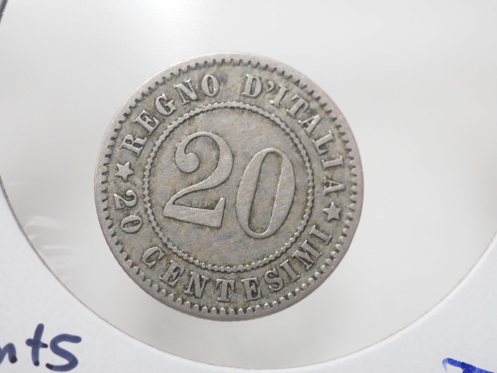 Italy, 1894 20 Centesimi, KM28.2, # 3-120