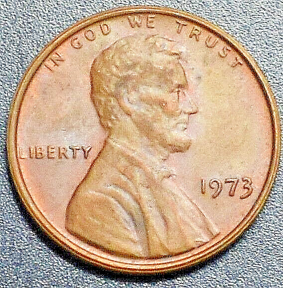 1973 ERROR PENNY FLANGED PARTIAL COLLAR     176