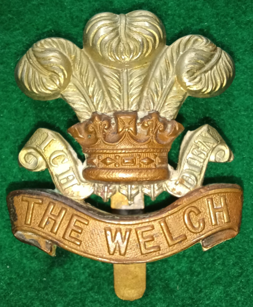 The Welch Regiment Cap Badge, WW2 Version, Genuine