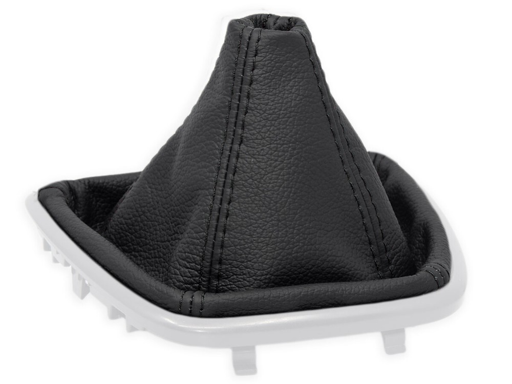 FOR FORD TRANSIT CONNECT 13-20 GEAR SHIFT BOOT GAITER LEATHER STITCHING BLACK
