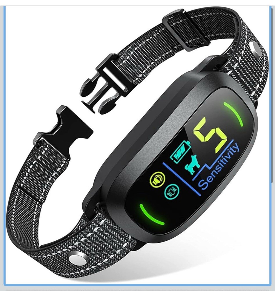 Adjustable & Rechargeable Smart Dog Bark Collar For Dog Training 🐶New
