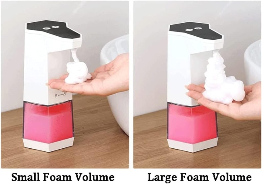 Automatic Soap Dispenser White Soap Dispenser with Silicone Foot Pad Adjustable