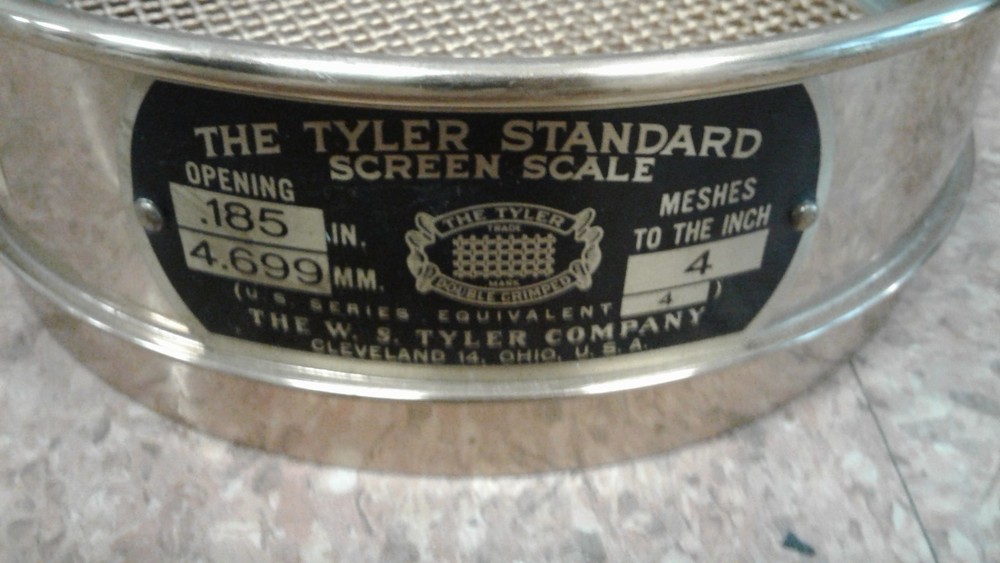 VINTAGE TYLER BRASS STANDARD TESTING SIEVE