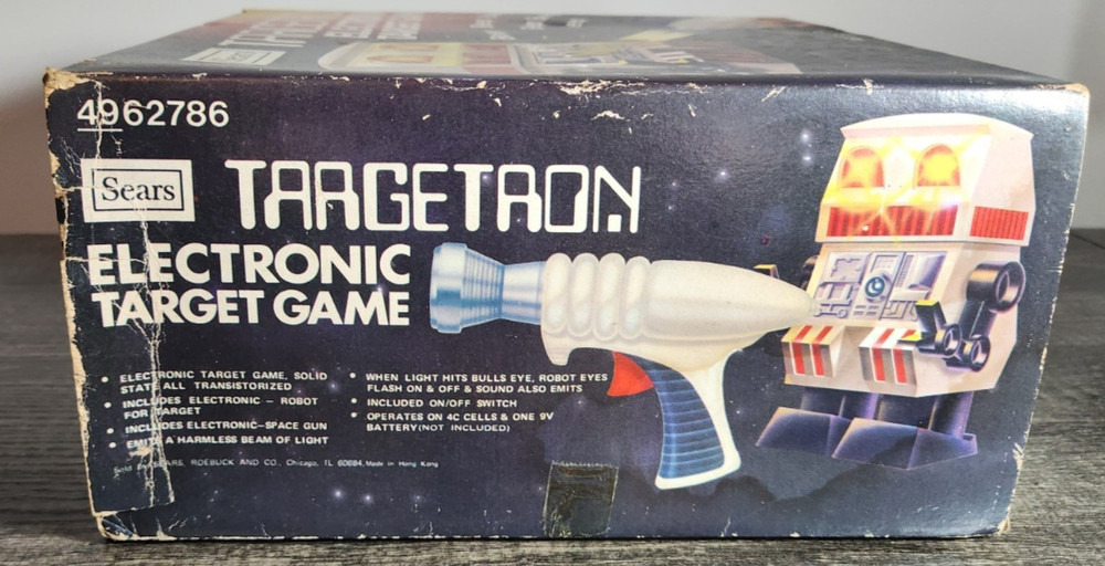 Sears Targetron Electronic Target Game Vanity Fair Robot 1978 w/box Untested