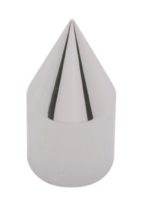 33mm X 3 1/8" Chrome Plastic Spike Nut Cover - Push-On (10 Pack)