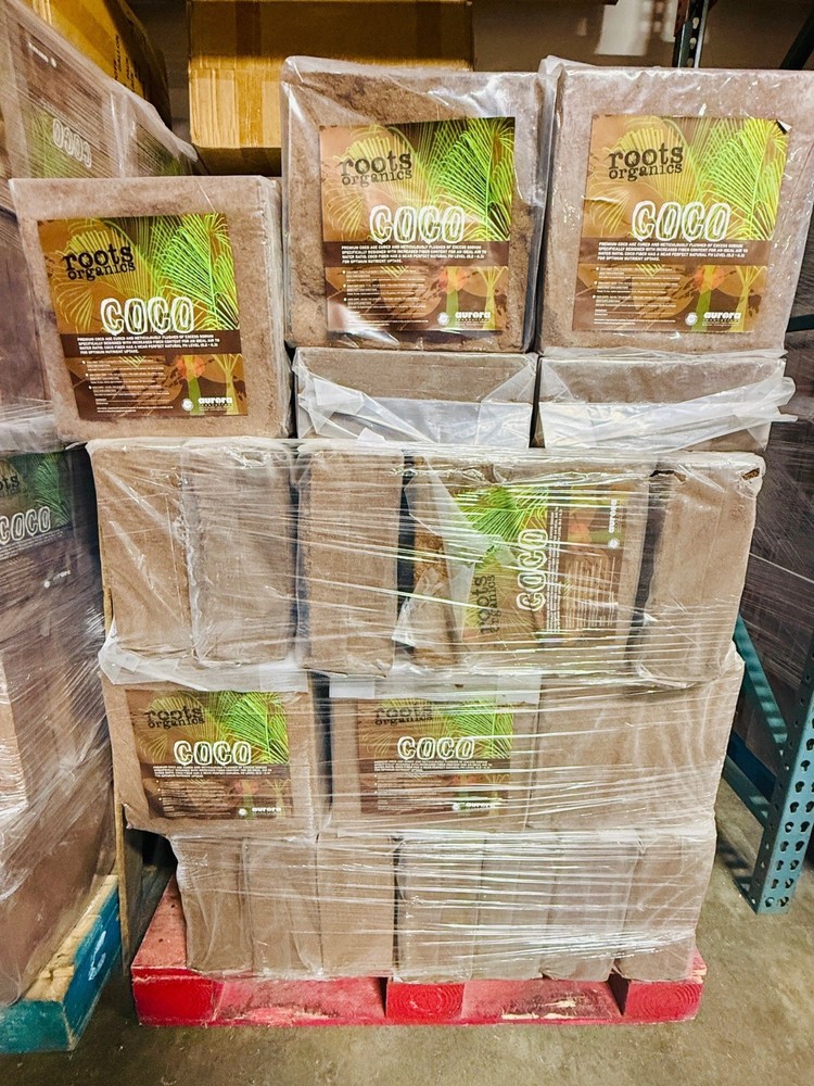 Roots Organics 5KG Compressed Coco Coir Fiber Brick