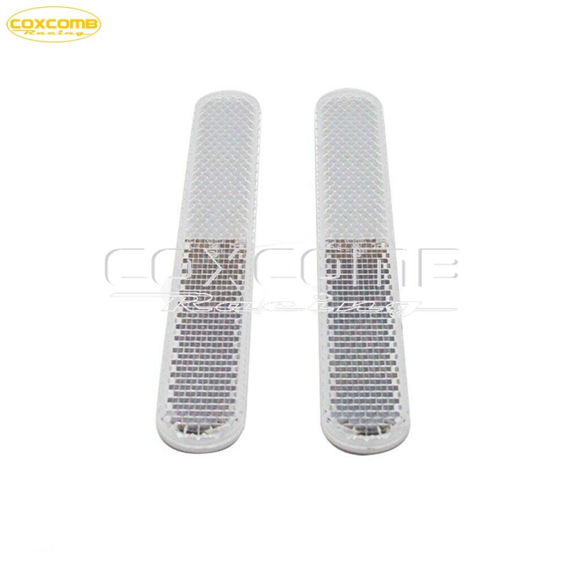 Universal White Front Fork Leg Reflector Reflective Sticker For Motorcycle Car