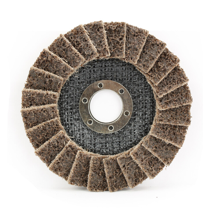 10 Pack - 4-1/2" x 7/8" Black Hawk Surface Conditioning Flap Discs, Tan - Coarse