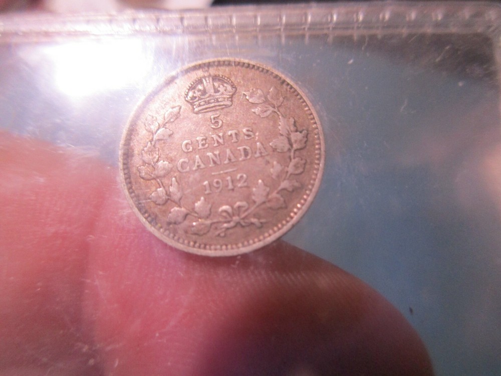 Canada - 1912 Silver 5 Cent - George V