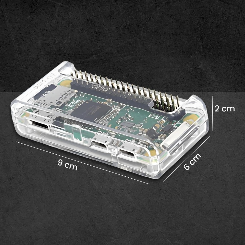 Protective Raspberry Pi Zero Case - Wall Mount, All Ports Accessible