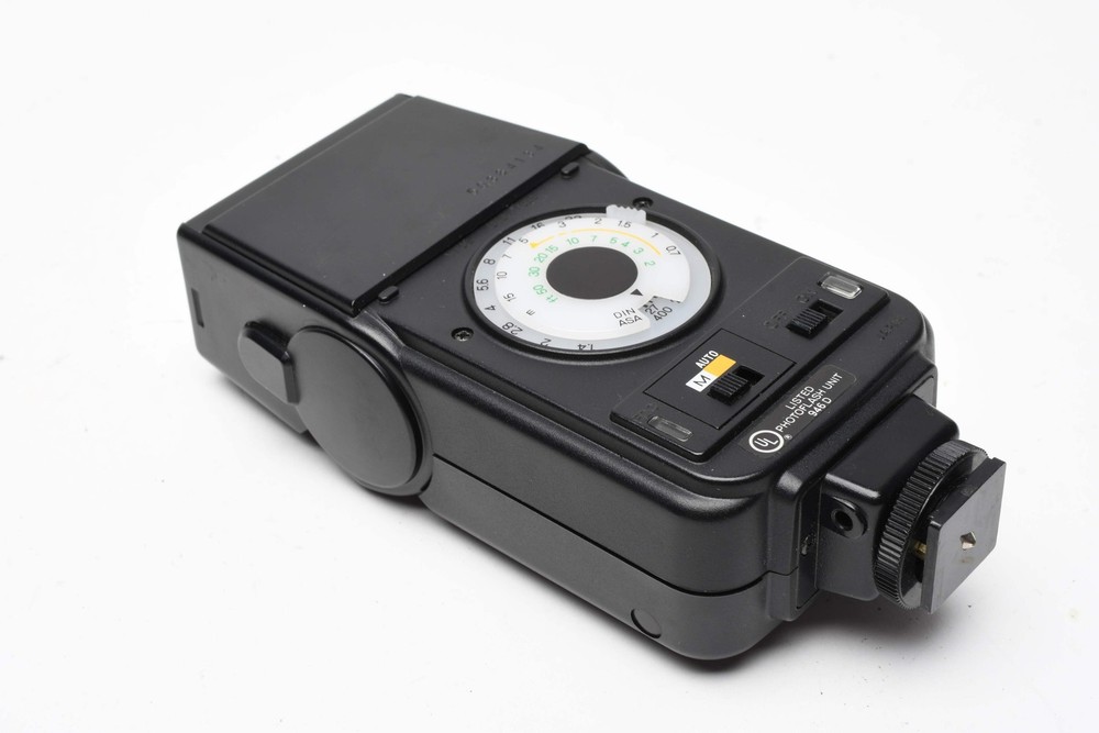 Minolta Auto 128 electronic flash, nice & clean, tested, w/Case+Manual