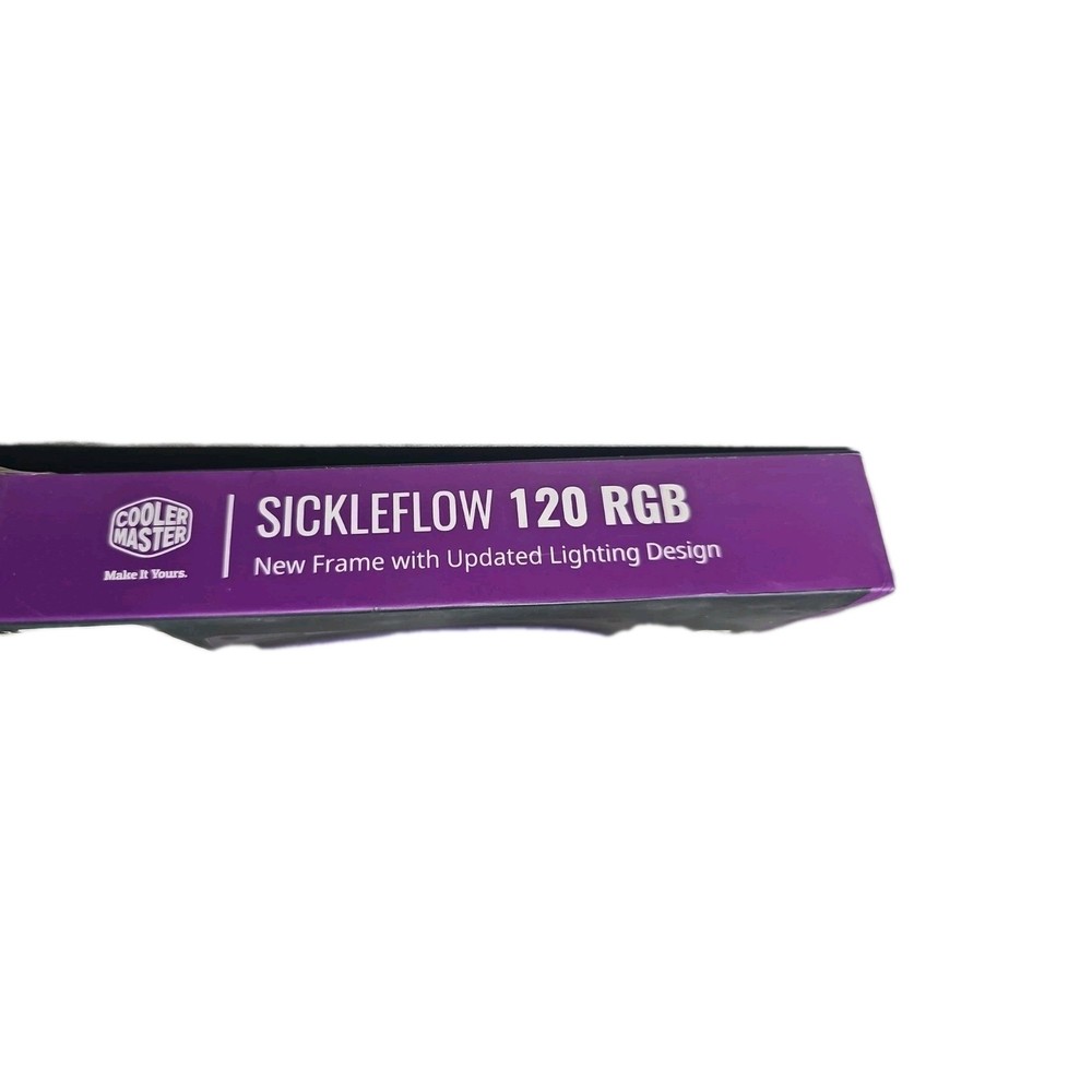 -Cooler Master SickleFlow 120 V2 RGB Square Frame Fan with Customizable LED