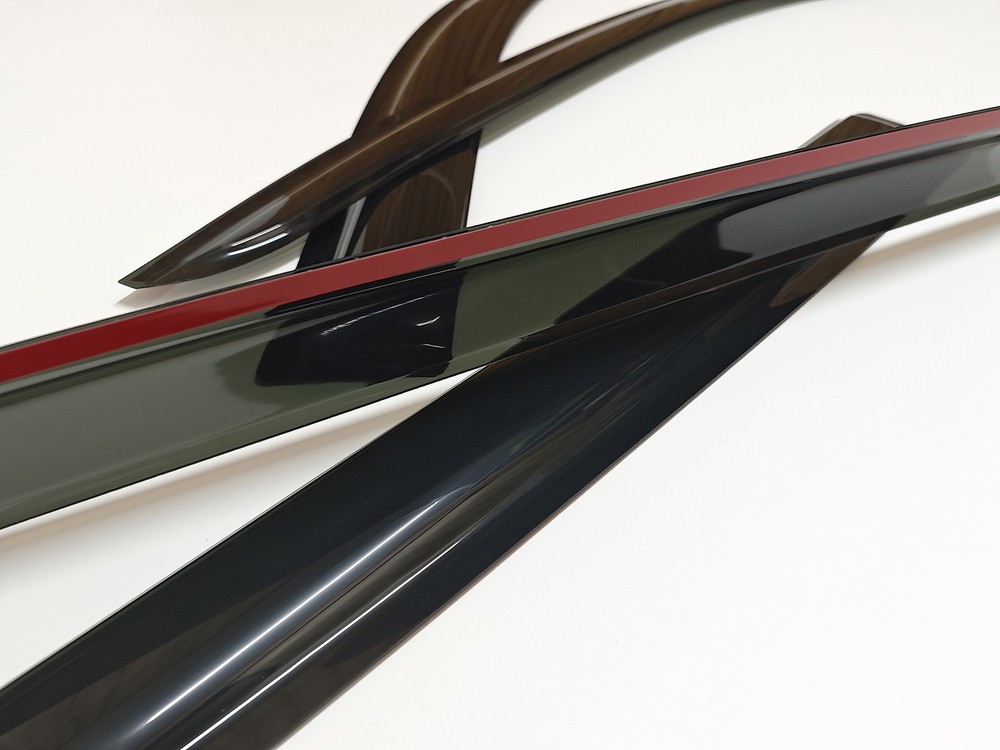Fit 2018-2024 Jeep Compass Window Visors Rain Guards Wind Deflectors Smoke
