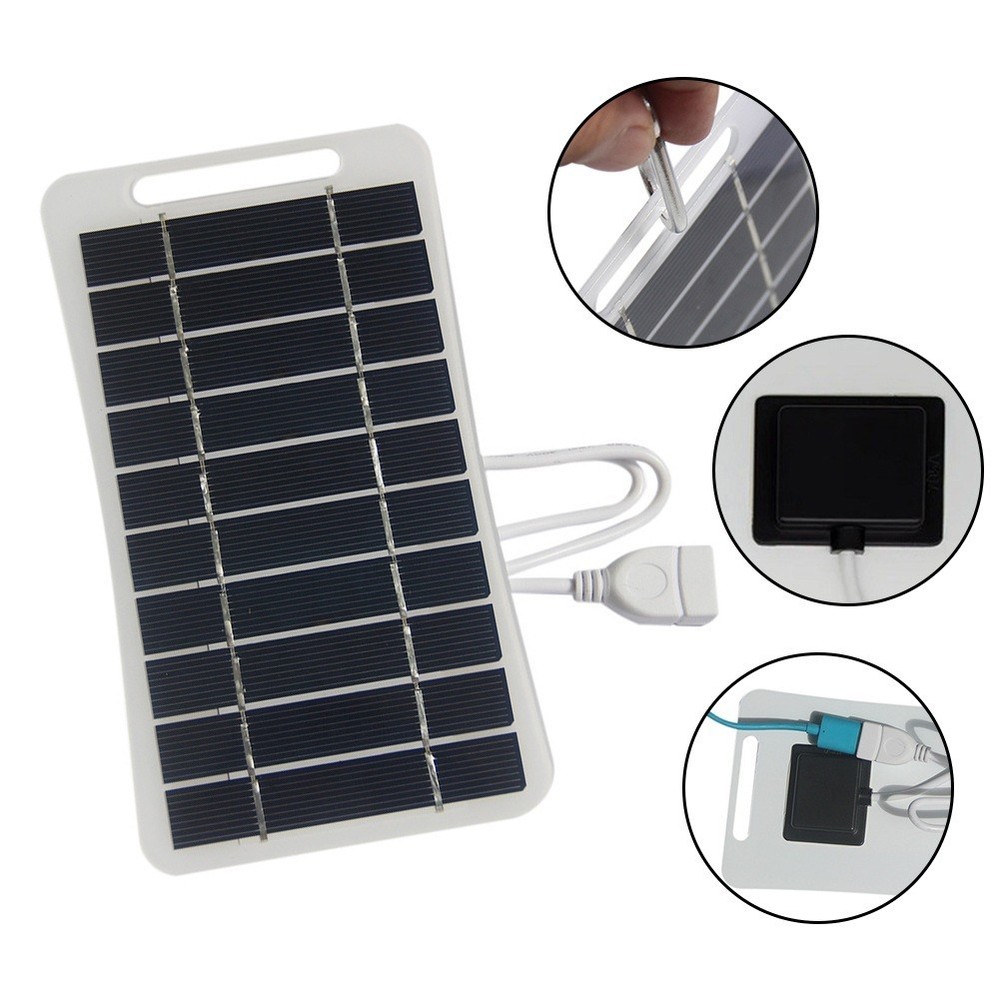 Long lasting Charging Experience 5W 5V Solar Panel Mobile Phone Power Bank