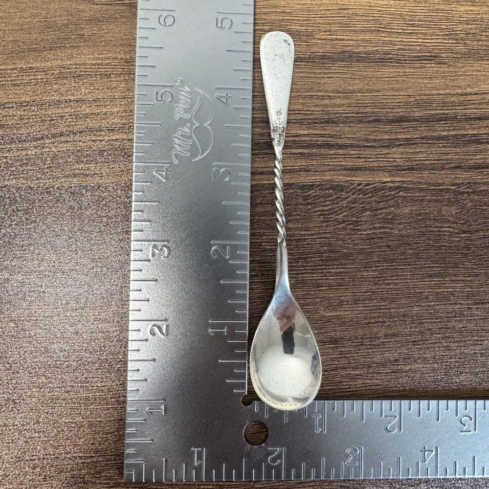N.F. Silver Co. 1877 Collectable Spoon Silver Plated S. Thomas Twisted Handle