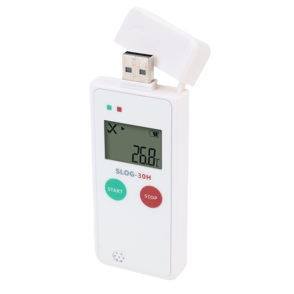 LCD Display Digital Temperature Recorder USB Temperature Humidity Data Logger