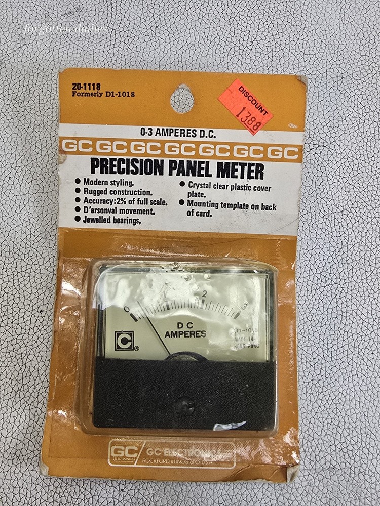 GC 100 Microamoere D.C. Precision Panel Meter 20-1118