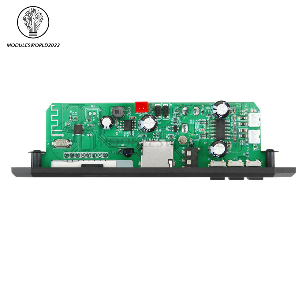 DIY MP3 Decoder Board 2*40W DC7-24V Car MP3 Player Microphone FM Radio Module