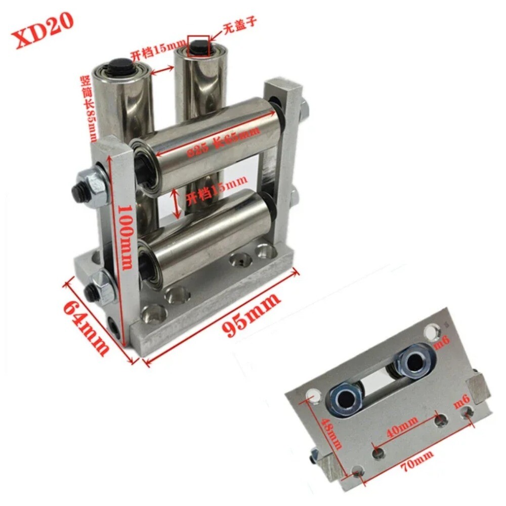Four-roller Cable Guide Roller Iron-based Steel Roller Traversing Device