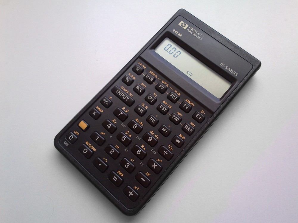 Hewlett Packard HP-10B Calculator excellent condition