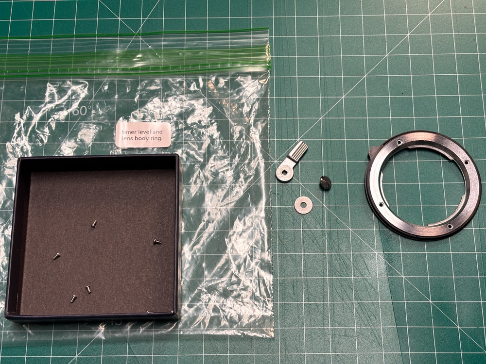 Minolta SRT 201 Camera Lens Flange and Timer Lever